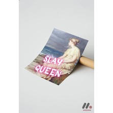 Modiwa Design Slay Queen Klasik Figür, Çerçevesiz Yüksek Kalite Duvar Afişi - Motivasyon Hediyesi