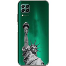 Moonset Huawei P40 Lite Uyumlu Baskılı Yumuşak Silikon Şeffaf Telefon Kılıfı