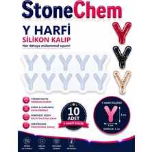 Stonechem Y Harfi Silikon Kalıp 10’lu – Epoksi Reçine Harf Kalıbı, Anahtarlık ve Takı Yapımı