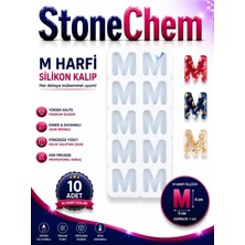 Stonechem M Harfi Silikon Kalıp 10’lu – Epoksi Reçine Harf Kalıbı, Anahtarlık ve Takı Yapımı