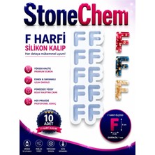Stonechem F Harfi Silikon Kalıp 10’lu – Epoksi Reçine Harf Kalıbı, Anahtarlık ve Takı Yapımı