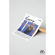 Modiwa Design Curry Basketbol Posteri, Çerçevesiz Yüksek Kalite Duvar Afişi - Spor Severlere Hediye