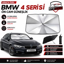 OtoÇizgi Bmw 4 Serisi Şemsiye Tip Ön Cam Güneşliği Katlanabilir Uv Korumalı Araç Cam Güneşlik