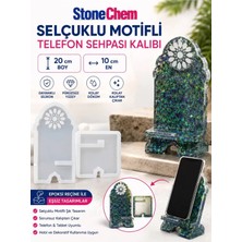 Stonechem Selçuklu Motifli Telefon Sehpası Silikon Kalıbı 20X10 cm – Epoksi Reçine Kalıbı