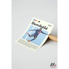 Modiwa Design Dembele Futbol Posteri, Çerçevesiz Yüksek Kalite Duvar Afişi - Spor Severlere Hediye