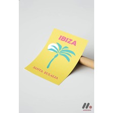 Modiwa Design Ibiza Seyahat Posteri, Çerçevesiz Yüksek Kalite Duvar Afişi - Motivasyon Hediyesi