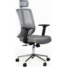 Pixel Hero Nefes Alan Fileli Çalışma Koltuğu Ergonomik Ofis Koltuğu Gri