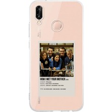 Moonset Huawei P20 Lite Uyumlu Baskılı Yumuşak Silikon Şeffaf Telefon Kılıfı