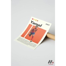 Modiwa Design Yamal Futbol Posteri, Çerçevesiz Yüksek Kalite Duvar Afişi - Spor Severlere Hediye
