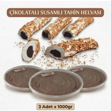 güldüoğlu Gurme Susamlı Çikolatalı Tahin Helvası 900Gr X 3 Adet Avantaj Paketi