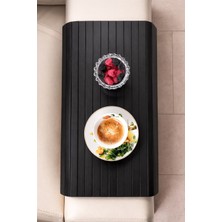 Siyah Koltuk Kenarı Matı 37X65 cm