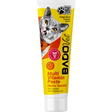 2 Adet Bado Extra Taurinli Kedi Multi Vitamin Paste Besin Takviyesi 100 gr