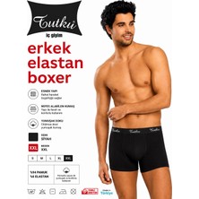 By Uslu Remium Erkek Boxer Esnek & Nefes Alan Kumaş 6'lı Paket Tutku