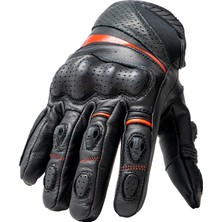 nukrowear Nukro Mercury Kırmızı Deri Motosiklet Eldiveni Ce En 13594 Sertifikalı Korumalı Dokunmatik