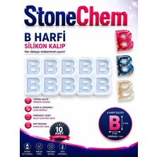 Stonechem B Harfi Silikon Kalıp 10’lu – Epoksi Reçine Harf Kalıbı, Anahtarlık ve Takı Yapımı