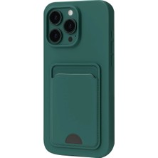 Magicool Iphone 16 Pro Kılıf Kelvin Kartvizitli Silikon - Koyu Yeşil