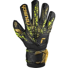 Reusch Kaleci Eldiveni Attarkr Infinity Finger Support 5470710-7739 - Siyah/altın - No:8
