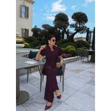 Esra Helvacı Eh Collection Dik Yaka Inci Düğmeli Takım