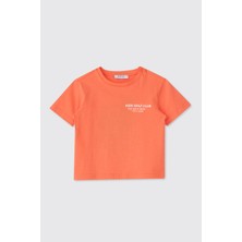 Panço Erkek Bebek Kısa Kollu Oranj Tişört
