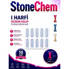 Stonechem I Harfi Silikon Kalıp 10’lu – Epoksi Reçine Harf Kalıbı, Anahtarlık ve Takı Yapımı
