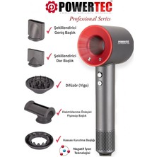 Powertec TR-3333 BLDC Motor 5 Fonksiyon Plazma Saç kurutma & Fön makinesi