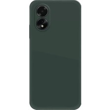 Renas Store Oppo A38 Kılıf First Silikon - Koyu Yeşil