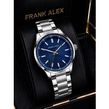 Frank Alex Kronometreli Kadran 2 Yıl Garantili Çelik Kordon 3 Atm Erkek Kol Saati FG.X7325.2