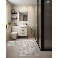 Woof Home 2 Li Bukle Banyo Takımı (Banyo Tekstili/modern/doğal/sade/şık Kaymaz Taban)