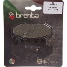 Brenta Organik Ft 3047 Arka Fren Balatası Brugman 250- 400 - 431-243