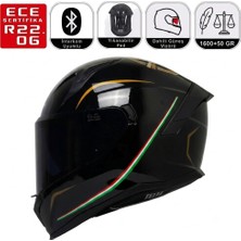 Motoanl Motosiklet Kask Güneş Vizörlü Full Face Motorcu Kaskı Born