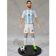 Dek Lionel Messi Arjantin Milli Takım Pvc Futbol Figürü 20 cm