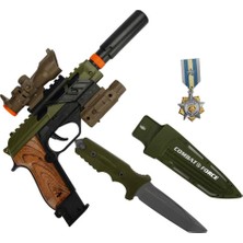 Renas Store S00004308 Asker Silah Set Bıçak/silah Işık/ses 6pr