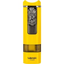 Lubinski Lion Sehpalı Delicili Tek Torch Puro Çakmağı Yellow
