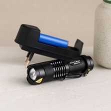 Renas Store Zoomlu Cob LED Metal El Feneri 9 cm (2in1)