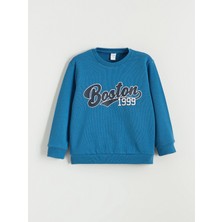 Lc Waikiki Yeni Sezon Yazı Baskılı Erkek Çocuk Sweatshirt