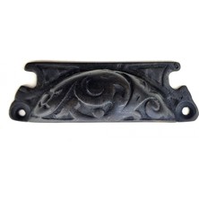 Renas Store Antika Tarz Dekoratif Pirinç Lale Tas Mobilya Kulbu - 30X90 Mm, Oksit