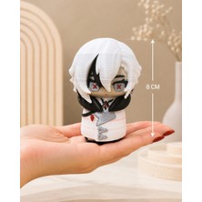 Arlecchino (Genshin Impact) Temalı Chibi 3D Baskı Figür 8cm Mini, Koleksiyonluk Masaüstü Dekor