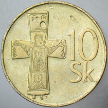 Banknoting Slovakya 10 Koruna 1993.
