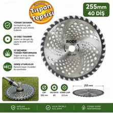Rodi Elmas Tırpan Testeresi 255X40 Diş Tırpan Ot Kesme Disk Tepsi
