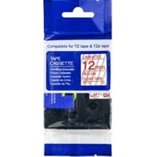 Aımo Krt-Muadil AZE-132 12 mm Şeffaf Üzerine Kırmızı Lamina 8 Metre (Kdo)