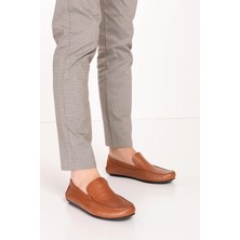 Gondol Erkek Hakiki Deri Hafif Taban Loafer Ayakkabı TX.10860 Taba