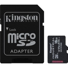 Kingston SDCIT2-16GB 16GB Microsdhc Industrial C10 A1 Pslc Card + Sd Adapter Hafıza Kartı (Kdo)
