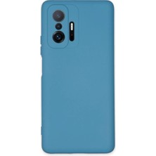 Renas Store Xiaomi Mi 11T Pro Kılıf Nano Içi Kadife Silikon - Mavi
