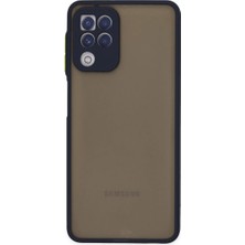 Renas Store Samsung Galaxy A22 Kılıf Montreal Silikon Kapak - Lacivert