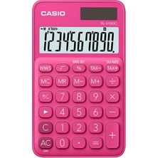 Casio SL-310UC-RD Cep Tipi 10 Hane Koyu Pembe Hesap Makinesi (Kdo)