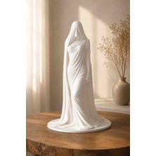 Deng Tasarım Dengtasarım Estetik Peçeli Kadın Biblo - Modern Heykel Veiled Lady Ev Dekoru Aksesuarı