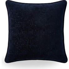 Lidoma Home "grid" Dokulu Kırlent Kılıfı - 45X45 - Koyu Lacivert