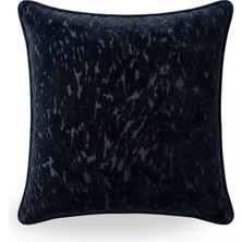 Lidoma Home "golden" Dokulu Kırlent Kılıfı - 45X45 - Koyu Lacivert