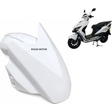 Koçak Motor Motolüx Nirvana 50CC -Akalite- Ön Çamurluk Beyaz