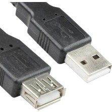 Vcom CU202-B-5.0 Siyah 5.0mt USB 2.0 Uzatma Kablosu (Kdo)
